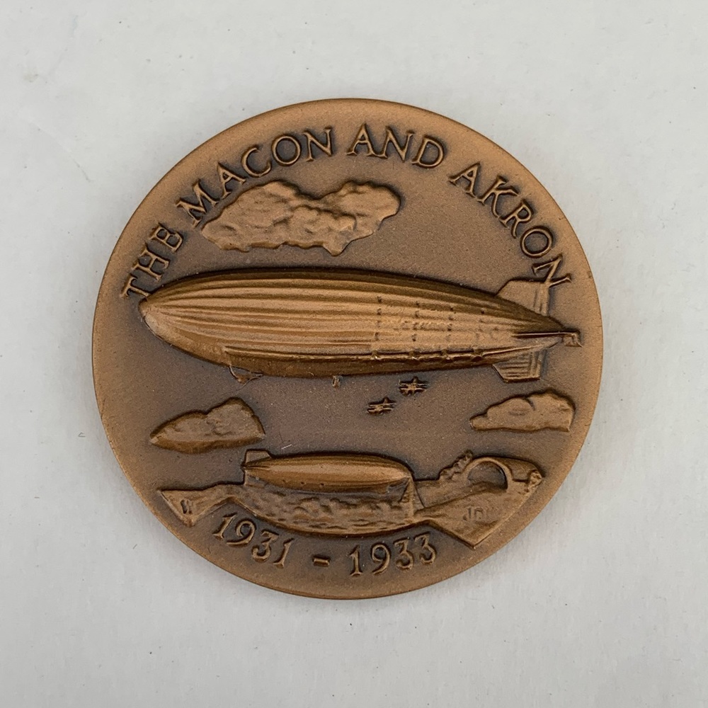 The Macon and the Akron Bronze Table Medal